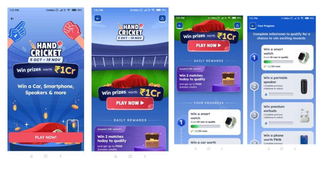Zomato Hand Cricket New Offer Contest Participating, How to get Free Zomato Foods Voucher, Zomato New Offer, Zomato App Free Foods Offer, Zomato Hand Cricket Offer Contest ,