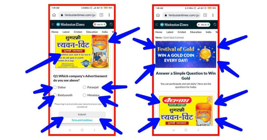 Win 1gm Gold Coin Free, How to get free Gold Coin in online, Gold Coin Win in online , 1gm Gold Coin Win Hindustan Times New offer Contest, Win 1gm Gold Coin Everyday Hindustan Times Festival of Gold New Offer Contest in 2023, Free Gold Coin, Hindustan Times Win 1gm Gold Coin Offer Contest Win Gold ,