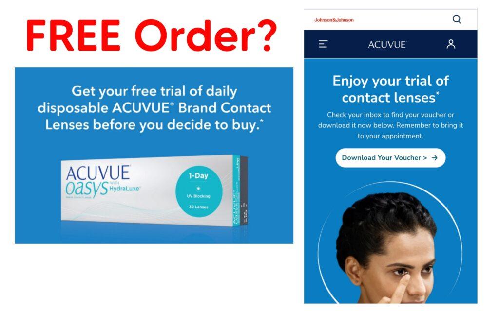 Free ACUVUE Contact Lenses, Get Your Free Trial Lenses, Free ACUVUE contact lenses